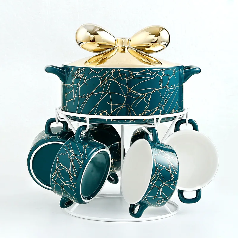 2021 Factory Wholesale Creativity luxury Ceramic Soup Bowl Set 
2021 Factory Wholesale Creativity luxury Ceramic Soup Bowl Set