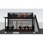 Accept Custom Prefabricated Shipping Container Coffee Shop 20Ft Prefab Coffee Shop Kiosk Container
