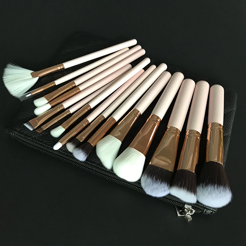 New Coming Hot sale Private Label 15pcs Pink Rose Gold Makeup Brushes Sets With Soft Black/Silver Cosmetics PU Bag
New Coming Hot sale Private Label 15pcs Pink Rose Gold Makeup Brushes Sets With Soft Black/Silver Cosmetics PU Bag
