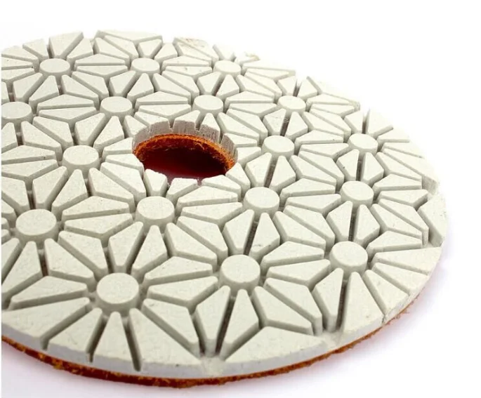 4 Inch Flexible Wet Polishing Pads Diamond Polishing Pads For Marble Granite Ceramic Tile Concrete
