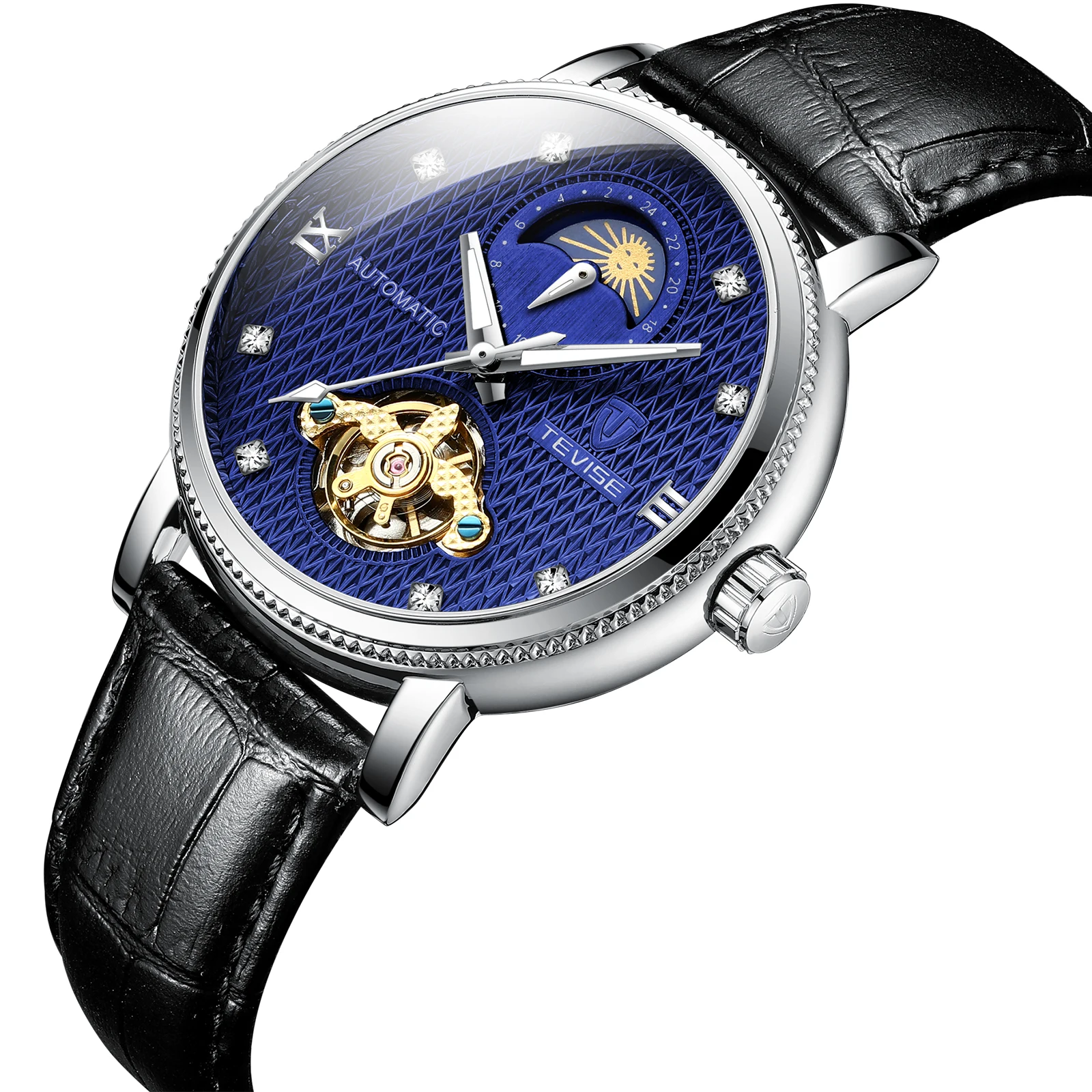 T612 Mens Watches Automatic Mechanical Tourbillon Leather Chronograph Men Luminous Wristwatches
T612 Mens Watches Automatic Mechanical Tourbillon Leather Chronograph Men Luminous Wristwatches