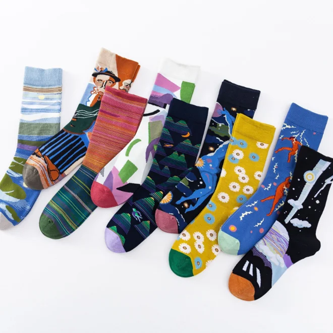 Fashionable men's and women's mid-tube sports socks versatile animal cartoon socks mid-tube women's cotton socks, Multicolor
Fashionable men's and women's mid-tube sports socks versatile animal cartoon socks mid-tube women's cotton socks, Multicolor