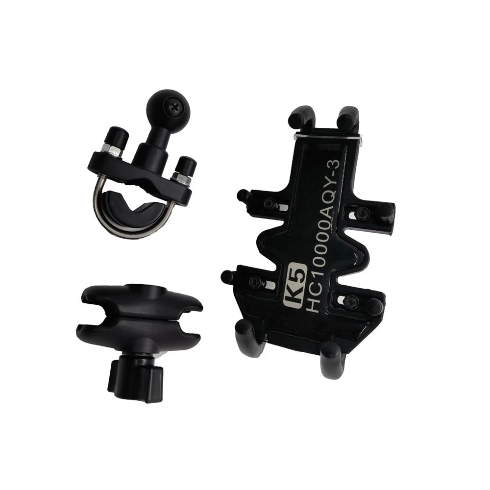 Aluminium alloy Motorcycle Bike Phone Holder Aluminum Alloy Anti-slip Bracket GPS Clip Universal Phone Stand for all Smartphones, Black
Aluminium alloy Motorcycle Bike Phone Holder Aluminum Alloy Anti-slip Bracket GPS Clip Universal Phone Stand for all Smartphones, Black