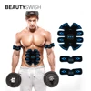 USB Rechargeable Low Frequency Abdominal Toner Fitness Ab Stimulation Equipment Ab Training Suit DIY Abs EMS Muscle Stimulator