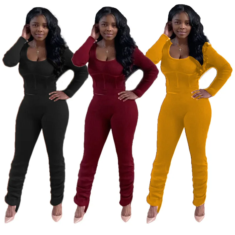 WW-1353 Women's Sexy Smoke Fold Bundle A Two-piece Pure Color Long Sleeve 2 Piece Pants Set Womens Fashion Stylish Clothing, Customized color
WW-1353 Women's Sexy Smoke Fold Bundle A Two-piece Pure Color Long Sleeve 2 Piece Pants Set Womens Fashion Stylish Clothing, Customized color