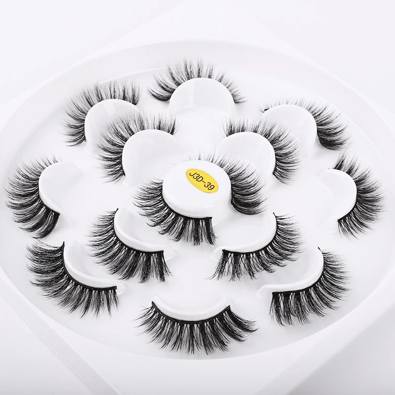 5D Faux Mink Lashes Handmade Luxurious Volume Fluffy Natural False Eyelashes 7 Pairs
5D Faux Mink Lashes Handmade Luxurious Volume Fluffy Natural False Eyelashes 7 Pairs