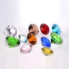 Wholesale Low Price Glass Crystal Diamond Stone For Office Table Decoration