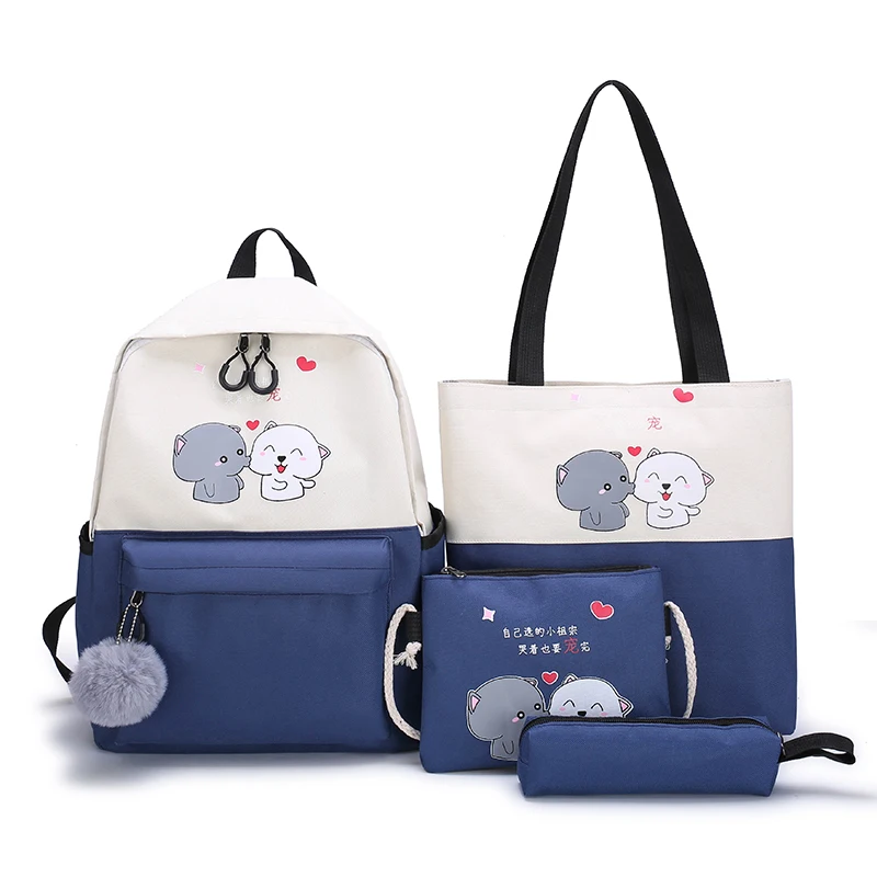 wholesale new arrival Girls School Bookbag Rucksack 4 in 1 trend causal girl school backpack bag, Black,pink,gray,green.
wholesale new arrival Girls School Bookbag Rucksack 4 in 1 trend causal girl school backpack bag, Black,pink,gray,green.