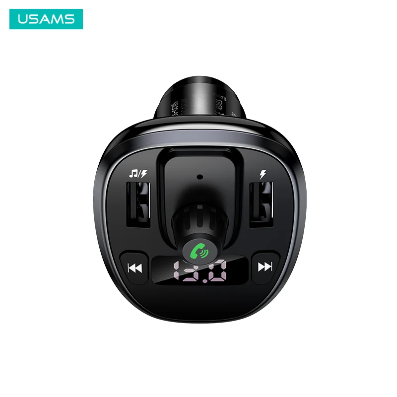 USAMS Latest US-CC115 C21 Dual USB 3.4A Digital Display Wireless FM Transmitter Car Charger
USAMS Latest US-CC115 C21 Dual USB 3.4A Digital Display Wireless FM Transmitter Car Charger
