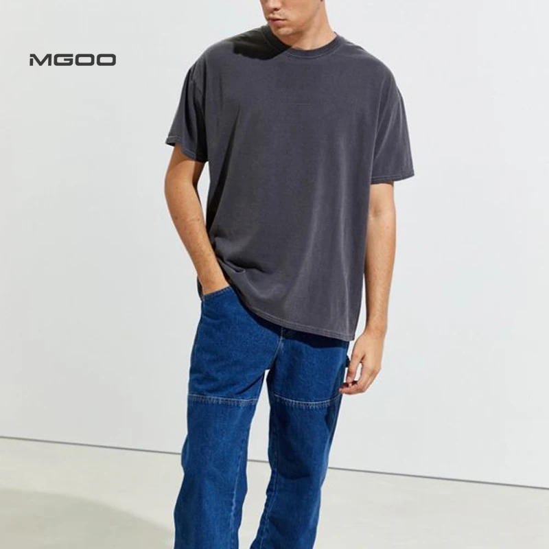 MGOO Pure cotton blank black regular fit men tee Vintage washed oversized t shirt, Customized color
MGOO Pure cotton blank black regular fit men tee Vintage washed oversized t shirt, Customized color