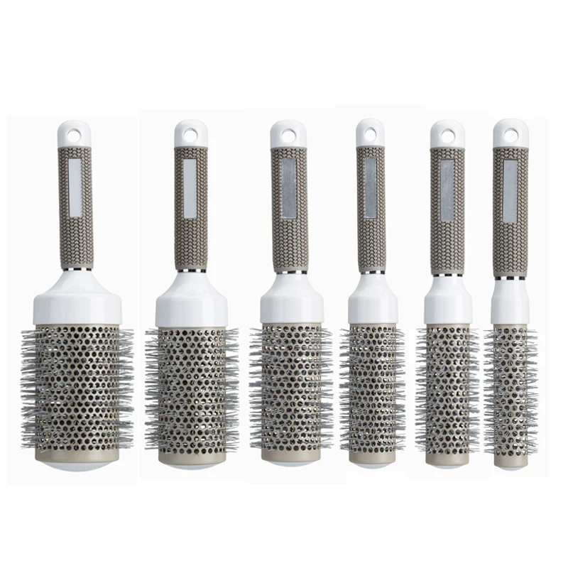 Hot Sell Gray Aluminum Tube Ceramic Round Hair Comb Heat Conduction Fluffy Air Roll Styling Hair Comb Tool
Hot Sell Gray Aluminum Tube Ceramic Round Hair Comb Heat Conduction Fluffy Air Roll Styling Hair Comb Tool