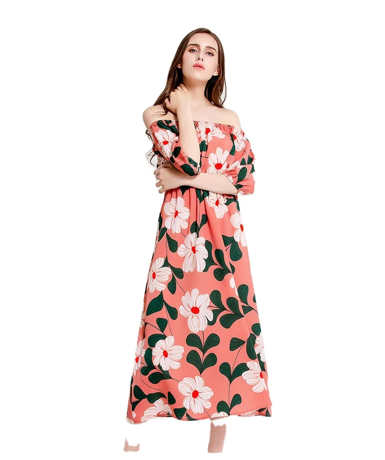 2020 New Arrival Women's Off- Shoulder Sleeveless half Sleeve Flower Printed Strapless Ladies Long Casual Dresses
2020 New Arrival Women's Off- Shoulder Sleeveless half Sleeve Flower Printed Strapless Ladies Long Casual Dresses