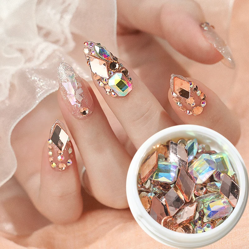 1 Box 3D Rhinestones Diamond Mixed Size Shiny Nail Rhinestones Crystal Stone Nail Art Decoration Nails Decorations, Multi
1 Box 3D Rhinestones Diamond Mixed Size Shiny Nail Rhinestones Crystal Stone Nail Art Decoration Nails Decorations, Multi