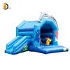Inflatable dolphin blue color sea world playhouse/ bouncing castles/ jumper for sale