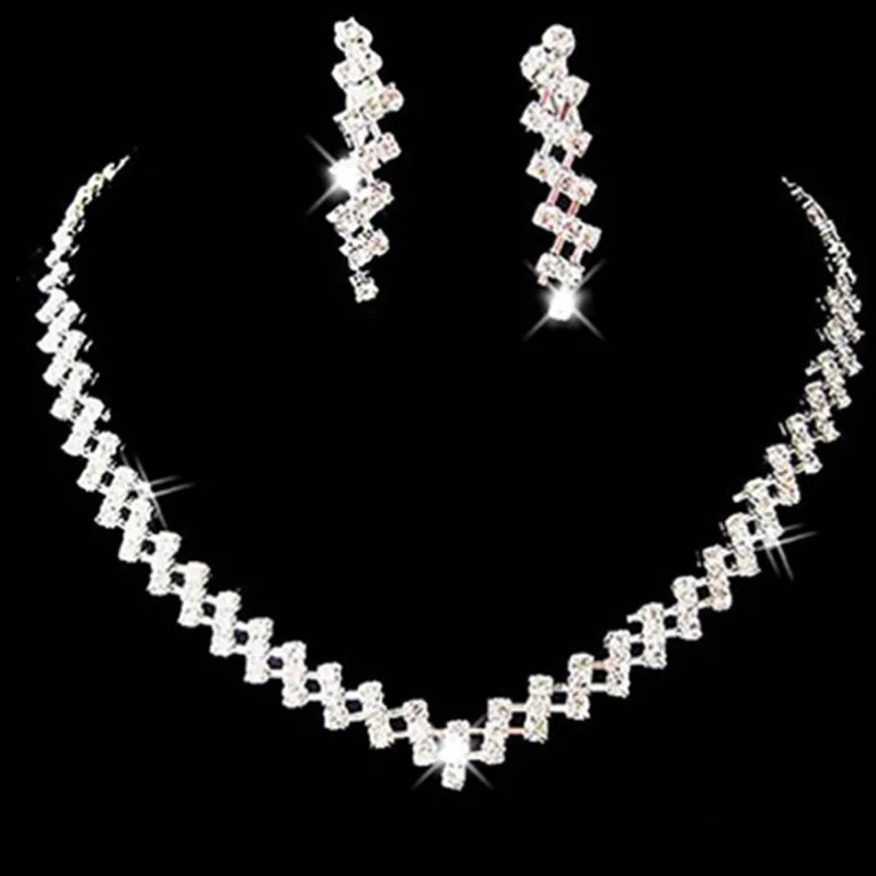 Wholesale Fashion Rhinestone Bridal Set Twist Necklace Earrings Jewelry Set For Women Gift
Wholesale Fashion Rhinestone Bridal Set Twist Necklace Earrings Jewelry Set For Women Gift