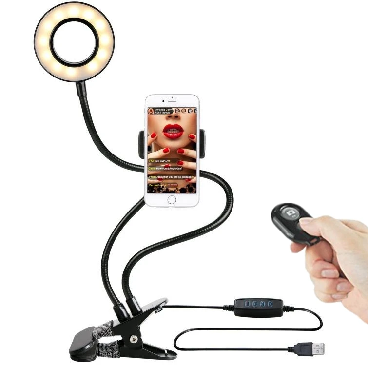 2 In 1 Led Ring Light Selfie Ring Clip On Desk With Cell Phone Holder Remote Shutter For Live Broadcast
2 In 1 Led Ring Light Selfie Ring Clip On Desk With Cell Phone Holder Remote Shutter For Live Broadcast