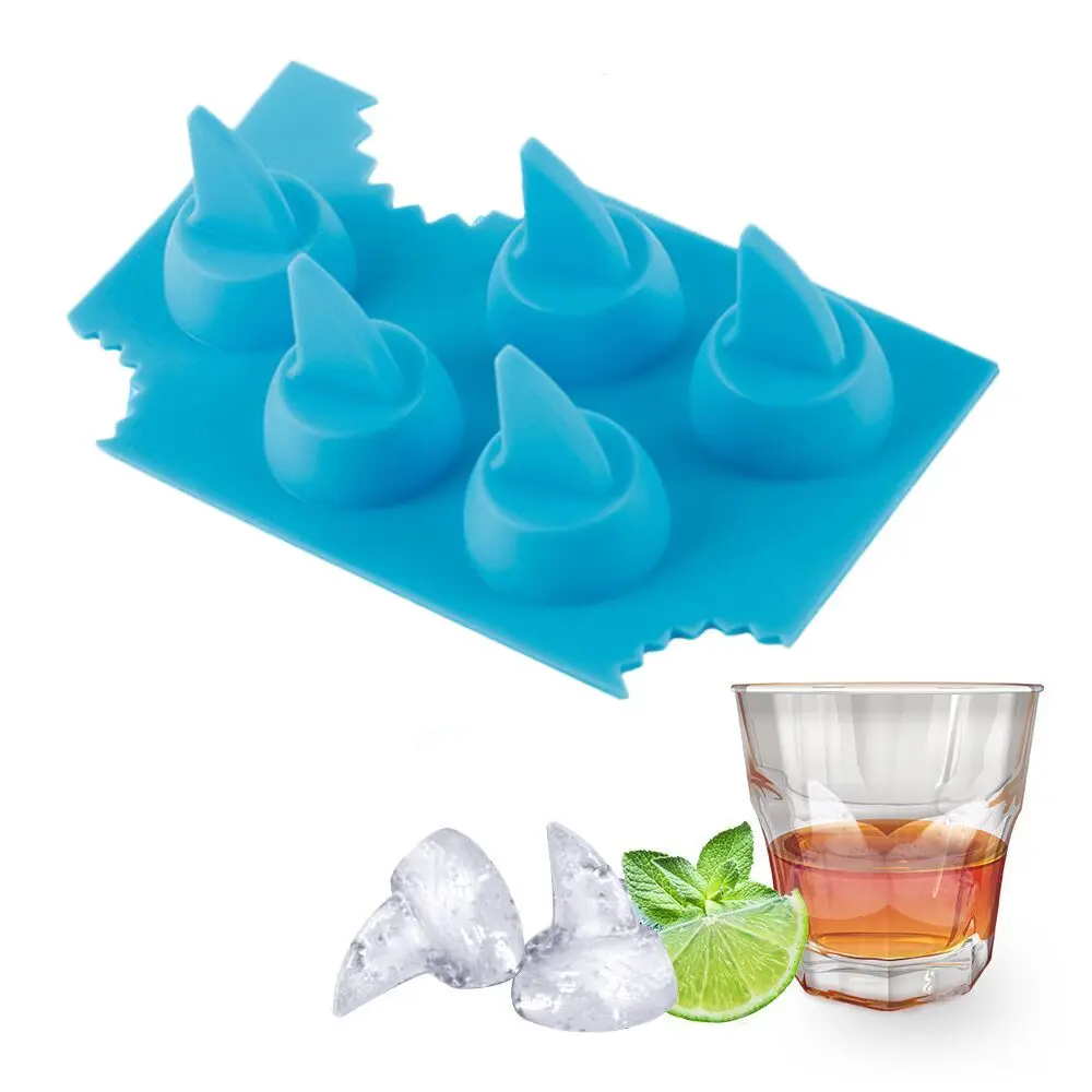 Easy To Demould Flexible 3D Shark Fin Shape Silicone Ice Tray Mold For Party Whiskey Cocktails Cold Drink, Blue
Easy To Demould Flexible 3D Shark Fin Shape Silicone Ice Tray Mold For Party Whiskey Cocktails Cold Drink, Blue