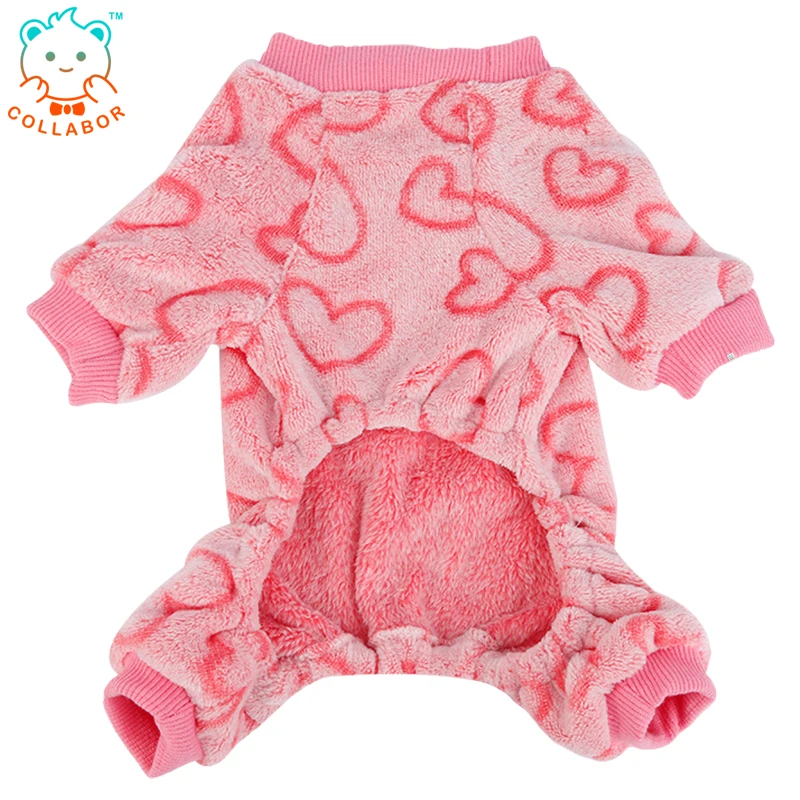 COLLABOR Thicken Fleece Heart Snow Pattern Warm Winter Hat For A Little Winter Jumpsuit For Dogs, Solid, digital print 
COLLABOR Thicken Fleece Heart Snow Pattern Warm Winter Hat For A Little Winter Jumpsuit For Dogs, Solid, digital print