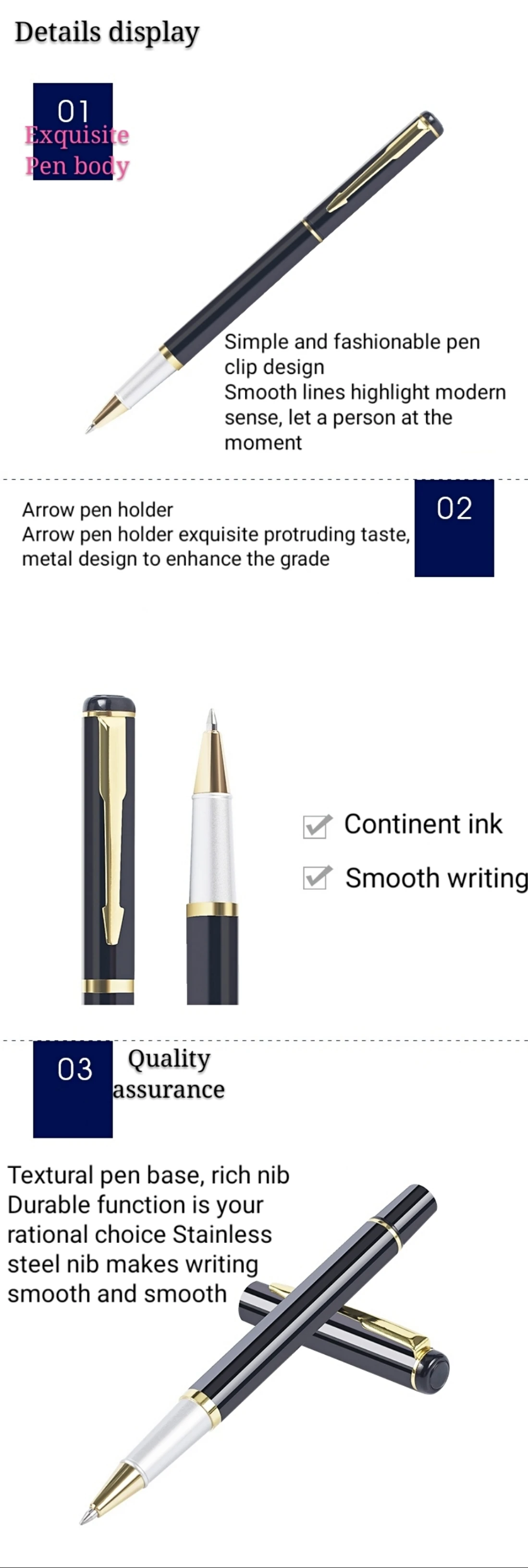 factory promotional pen manufacturer cheap aluminium metal