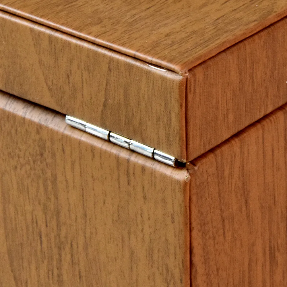 2019 Chinese luxury multilayer wood grain leather jewelry display box