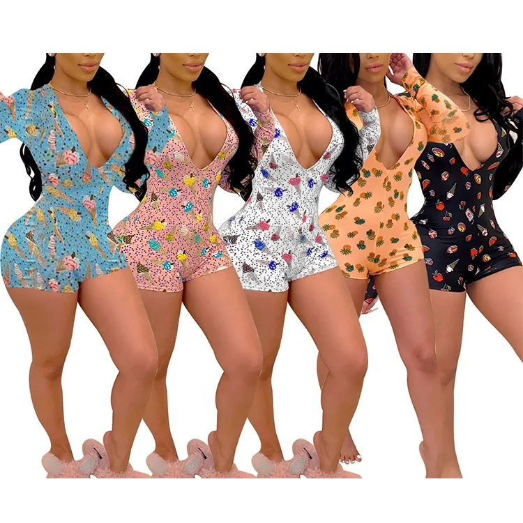 9071 Wholesale Adult V Neck Bodycon Romper Print Long Sleeves Custom Onesie Pajamas, 9 colors
9071 Wholesale Adult V Neck Bodycon Romper Print Long Sleeves Custom Onesie Pajamas, 9 colors