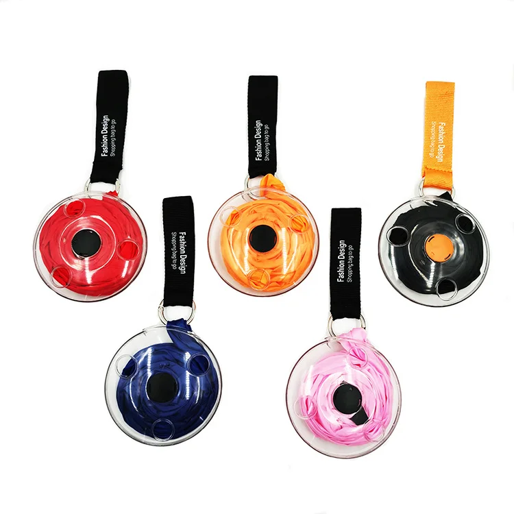 High Quality Eco Friendly Polyester Folding Tote Shopping Bag Small Disc Roll Up Foldable Shopping Bag With Plastic Round Box, Orange/pink/red/blue/black
High Quality Eco Friendly Polyester Folding Tote Shopping Bag Small Disc Roll Up Foldable Shopping Bag With Plastic Round Box, Orange/pink/red/blue/black