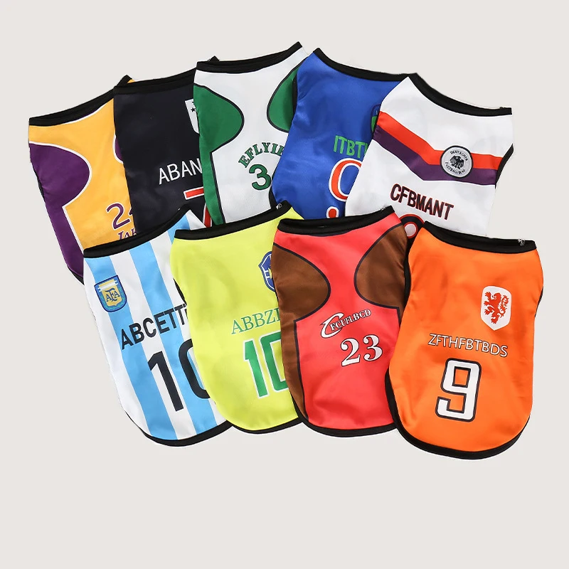 Fashionable Dog Sports Clothes Mesh breathable Summer Dog Basketball Jersey, Customized color
Fashionable Dog Sports Clothes Mesh breathable Summer Dog Basketball Jersey, Customized color