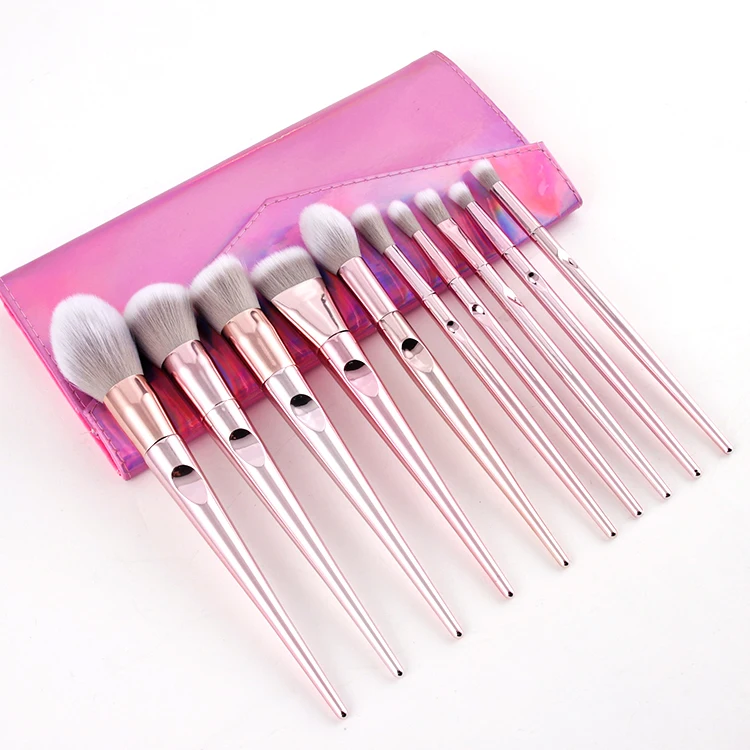 Hot Pink 10 Single Crack Makeup Brushes Pack Set With Case Professional Makeup Brush Gold 10Pcs single handle Makeup Brush, Rose gold
Hot Pink 10 Single Crack Makeup Brushes Pack Set With Case Professional Makeup Brush Gold 10Pcs single handle Makeup Brush, Rose gold