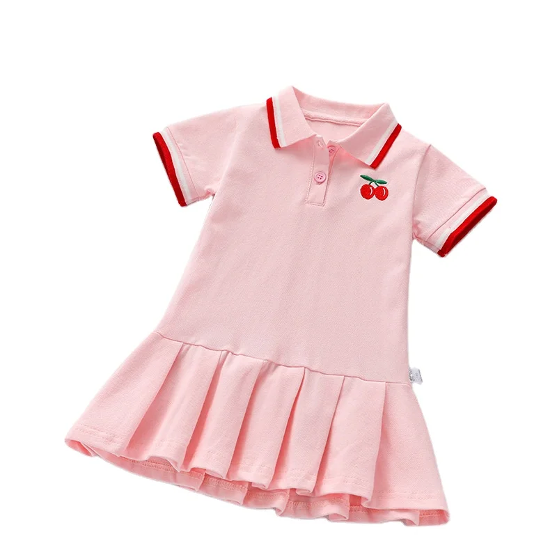 Girl Summer Casual Polo Shirt Short Skirts Children Simple Korean Style Pleated Dress Outdoor Casual Sports Dress
Girl Summer Casual Polo Shirt Short Skirts Children Simple Korean Style Pleated Dress Outdoor Casual Sports Dress