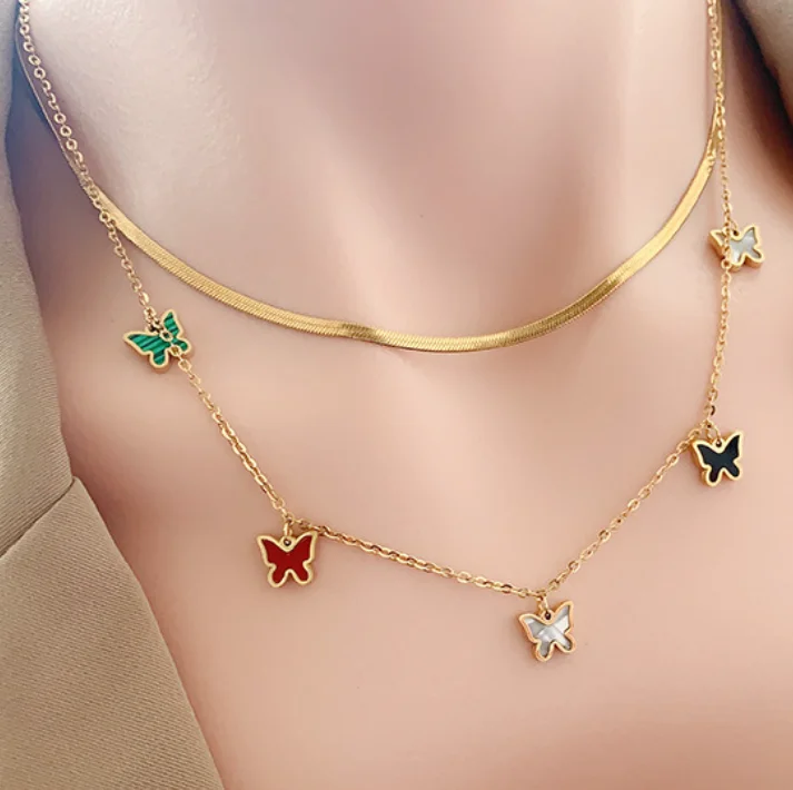 Colorful Flower Butterfly Star Moon Pendant Stainless Steel Necklace For Women Girls Fashion Jewelry Necklaces
Colorful Flower Butterfly Star Moon Pendant Stainless Steel Necklace For Women Girls Fashion Jewelry Necklaces