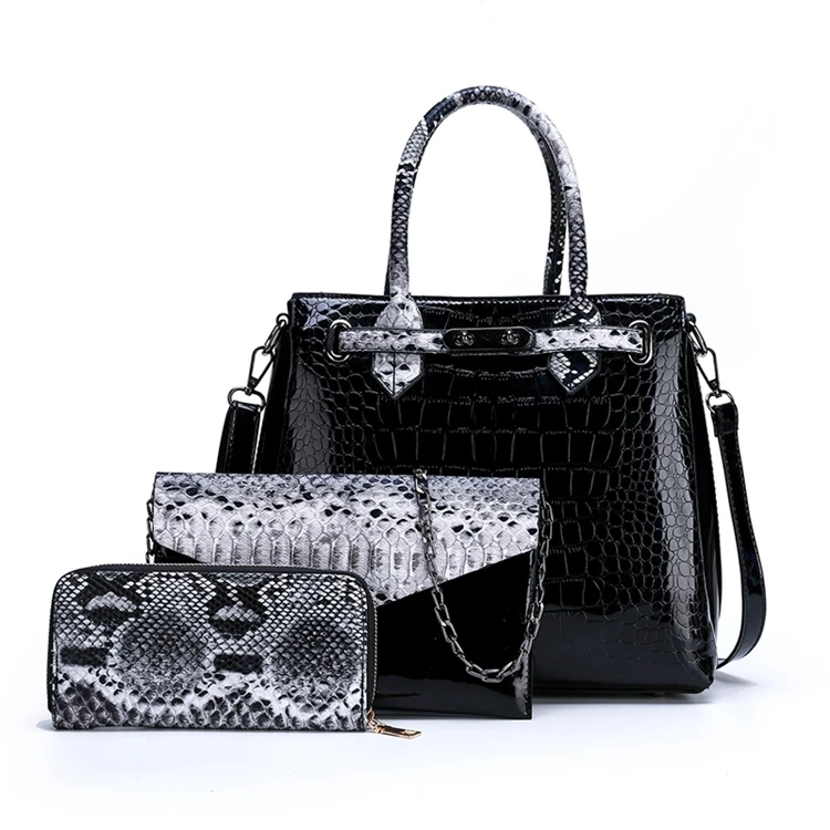 Custom New Style High Quality Luxury Brand 3 In 1 Pu Leather Shoulder Purse 3 Piece Set Hand Bags Women Handbag, As picture
Custom New Style High Quality Luxury Brand 3 In 1 Pu Leather Shoulder Purse 3 Piece Set Hand Bags Women Handbag, As picture