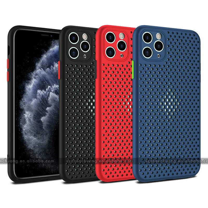 Hot Dissipation TPU Phone Case For iPhone 11 Grid Case Creative Design Samsung S20 Cooling Mesh Case With Double Color Key
Hot Dissipation TPU Phone Case For iPhone 11 Grid Case Creative Design Samsung S20 Cooling Mesh Case With Double Color Key