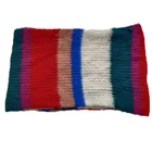 Cheap mohair ladies colorful red knitted acrylic long scarf
