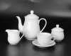 15pcs Plain White Porcelain Coffee Tea Set