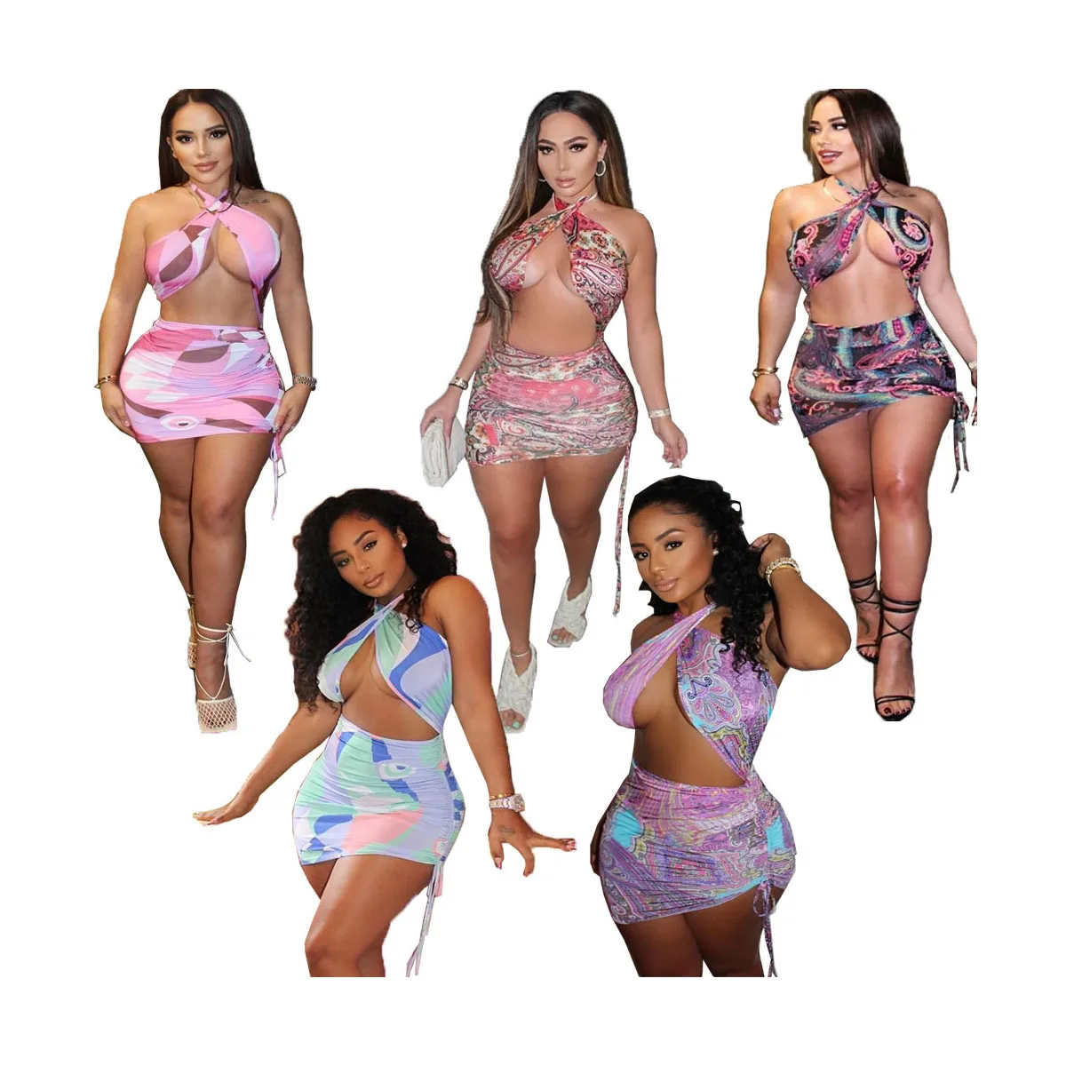 Hot Sale 2021 women summer print sexy dresses ladies clothing casual beach tie dye halter backless mini dress, 5 colors
Hot Sale 2021 women summer print sexy dresses ladies clothing casual beach tie dye halter backless mini dress, 5 colors