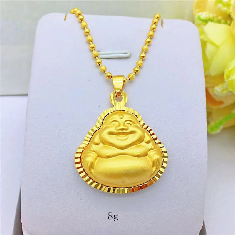 14K Gold Buddha Pendant for Women's Birthday Gift Yellow Gold Chain Necklace Pendant No Chain Jewelry Ornament Not Fade Female
14K Gold Buddha Pendant for Women's Birthday Gift Yellow Gold Chain Necklace Pendant No Chain Jewelry Ornament Not Fade Female