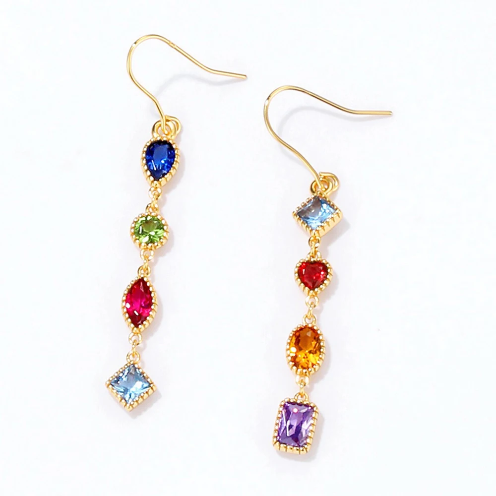 Luxurious Personalized Earring Vintage Gold Plated Silver Earrings 925 Sterling Colourful
Luxurious Personalized Earring Vintage Gold Plated Silver Earrings 925 Sterling Colourful