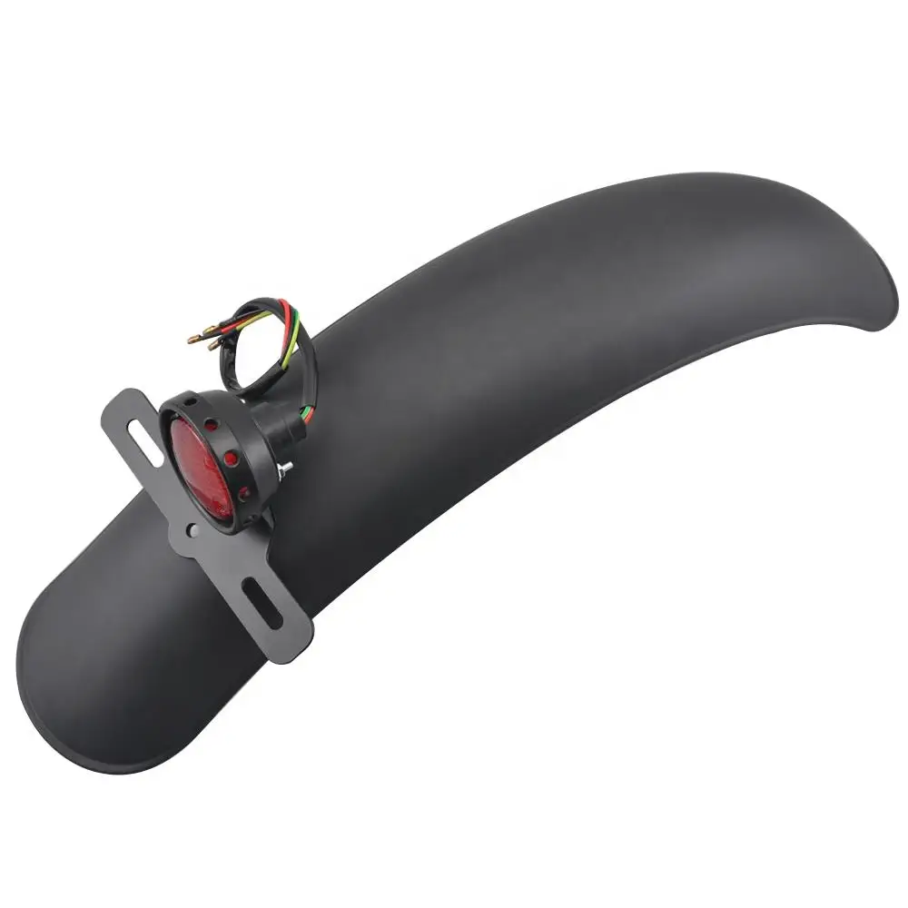 Combo Tail Brake Light With License Plate Holder+Retro Rear Fender Mudguard For Harley Bobbers Chopper Cafe Racer Motorcycles