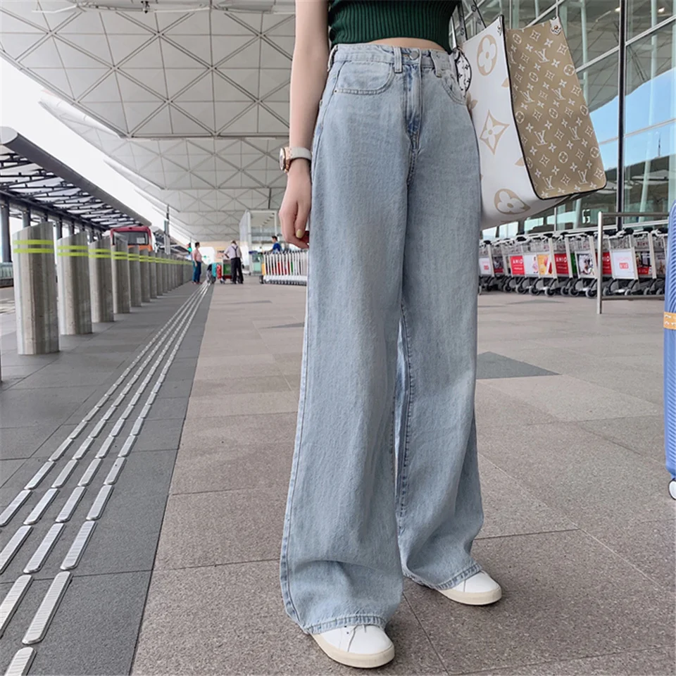 Blue Streetwear Harajuku Straight Pants Woman Jeans High Waist Clothes Wide Leg Denim Clothing Vintage Quality 2021 Fashion
Blue Streetwear Harajuku Straight Pants Woman Jeans High Waist Clothes Wide Leg Denim Clothing Vintage Quality 2021 Fashion