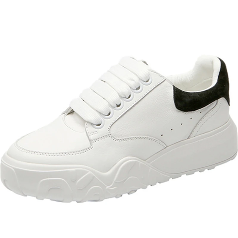 2021 Fashion White Genuine Leather Casual Shoes Women Vulcanized Shoes Round Toe Platform Flats Silver Black Chunky Sneakers
2021 Fashion White Genuine Leather Casual Shoes Women Vulcanized Shoes Round Toe Platform Flats Silver Black Chunky Sneakers
