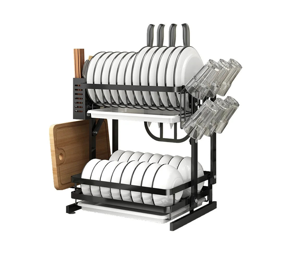 Multi-Function Foldable Kitchen Stand Stainless Steel Dish And Bowl Storage Shelf Wall-Mounted Dish Rack, Black
Multi-Function Foldable Kitchen Stand Stainless Steel Dish And Bowl Storage Shelf Wall-Mounted Dish Rack, Black