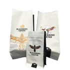 2Kg Large size custom own design laminating pure aluminium side gusset bag for coffee bean packaging bag