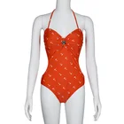 2019 New Custom High Quality Plain Women Swimsuit Sheer One Piece Swimwear Bikini