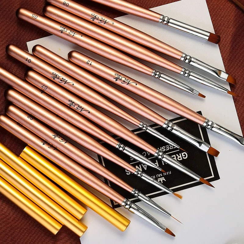 Professional nail powder carving pen acrylic nail brush nail french brush coloured, Customized
Professional nail powder carving pen acrylic nail brush nail french brush coloured, Customized