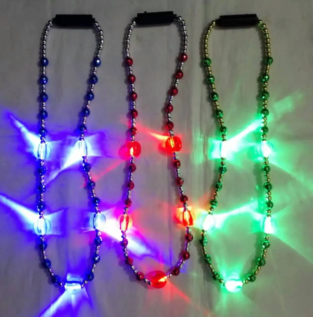 Led Flashing Mardi Gras Beads Necklace Buy Light Up Bead Necklaceled Mardi Gras Beaded 