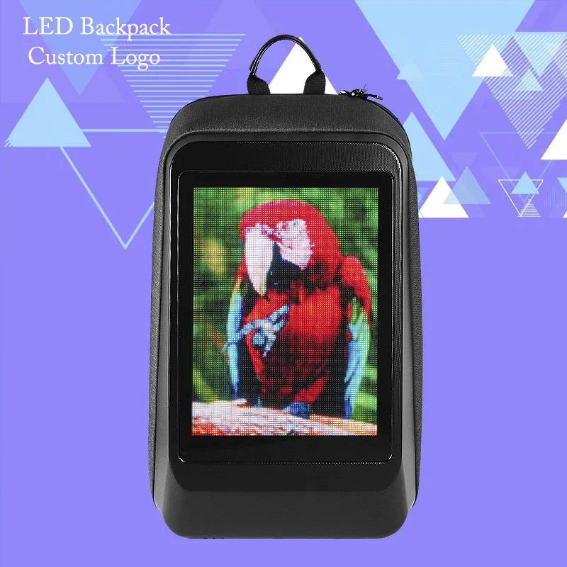 Yzora Customize led backpack light screen waterproof Smart LED Backpack With customizable animations and imagines, Black
Yzora Customize led backpack light screen waterproof Smart LED Backpack With customizable animations and imagines, Black