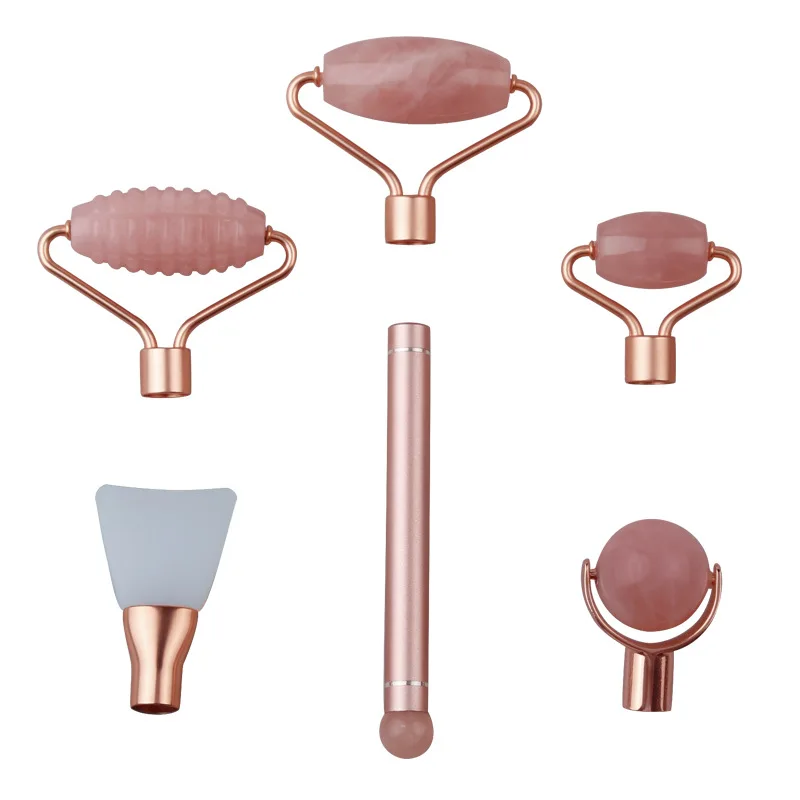 New Arrivals Therapy Pink Jade Massager And Brush Portable Facial Rose Quartz Jade Roller For Face Kit Set With Box
New Arrivals Therapy Pink Jade Massager And Brush Portable Facial Rose Quartz Jade Roller For Face Kit Set With Box