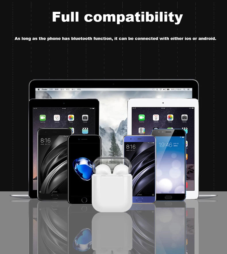 i8X TWS Wireless Bluetooth TWS Bluetooth Headphones Wireless Earbuds - ANKUX.COM