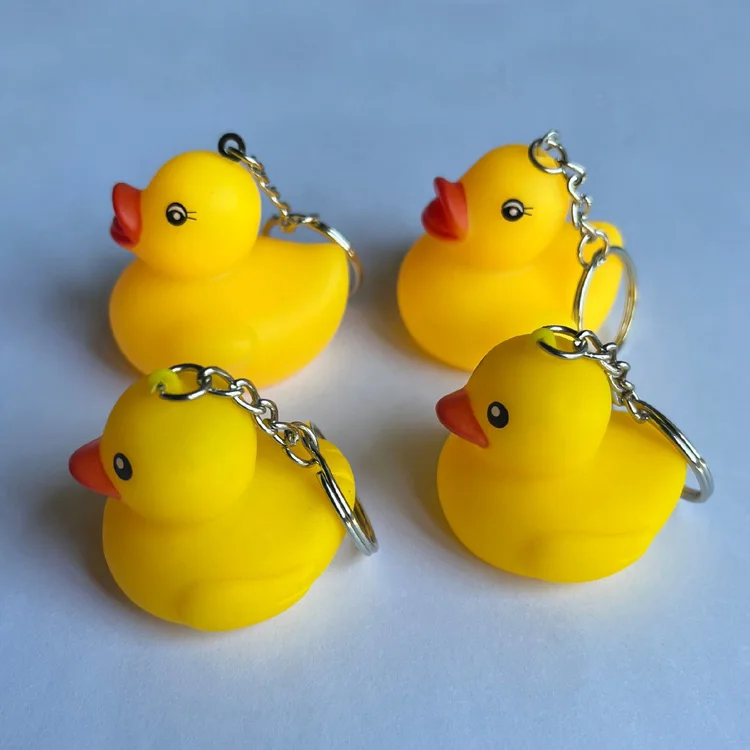 Custom Wholesale Cute Plastic Yellow Soft PVC 3D Animal Ducky Keychain Rubber Duck Keychain
Custom Wholesale Cute Plastic Yellow Soft PVC 3D Animal Ducky Keychain Rubber Duck Keychain