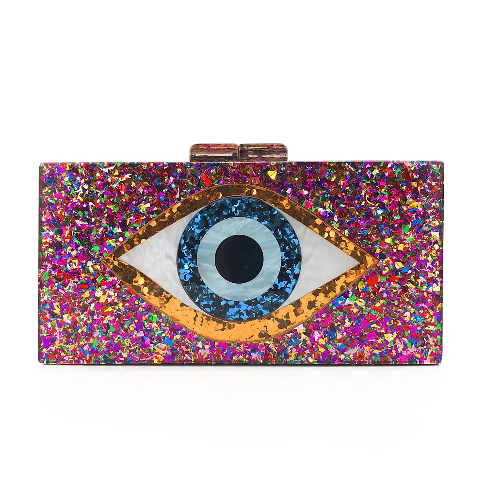 Lady Chain Shoulder Crossbody Handbag Acrylic Evil Eye Purse Women Box Evening Bags and Clutches, Customized
Lady Chain Shoulder Crossbody Handbag Acrylic Evil Eye Purse Women Box Evening Bags and Clutches, Customized